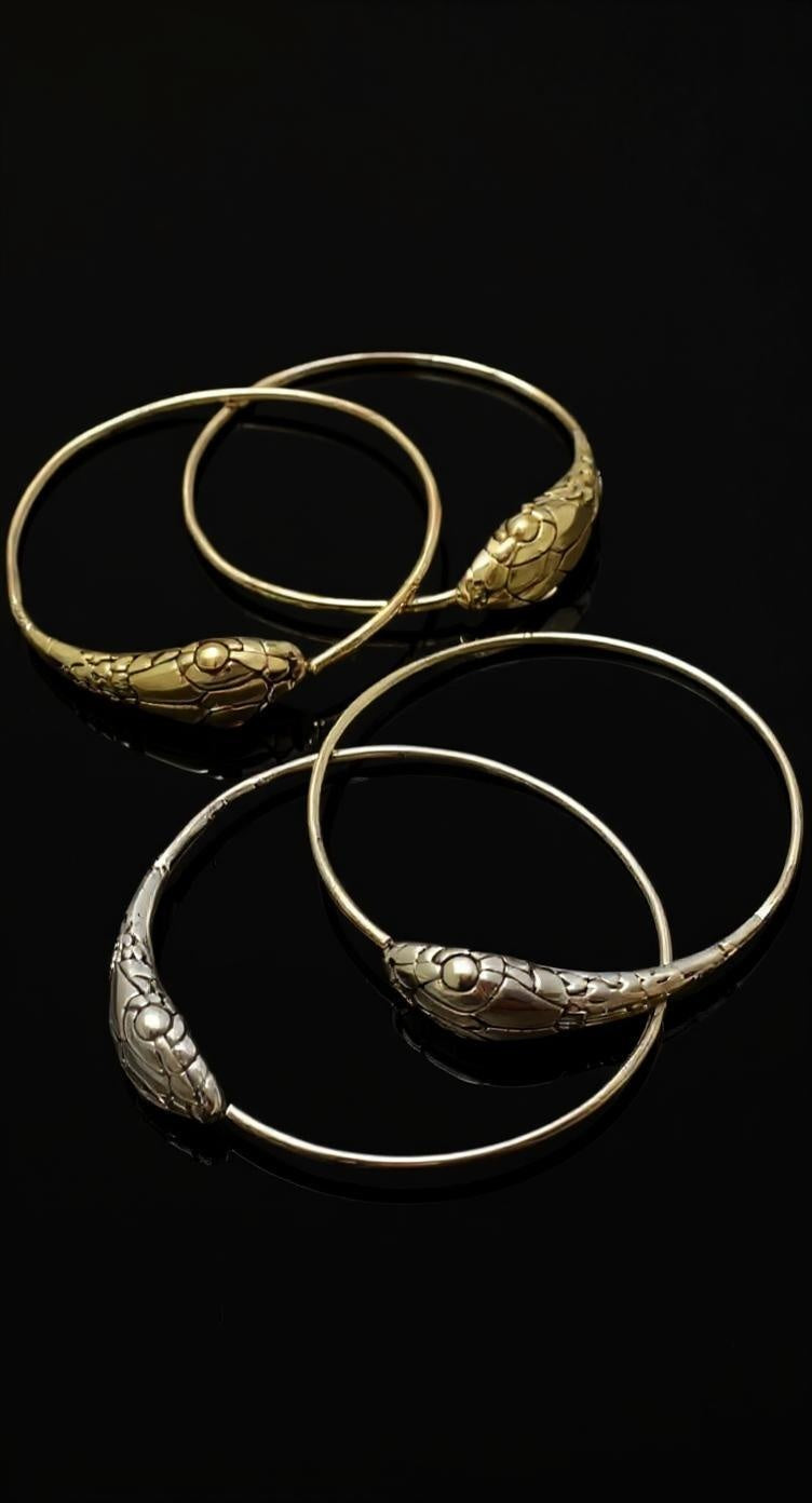 Snake Hoops Earrings