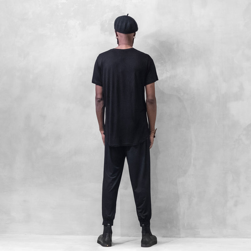 Mens Tshirt Bamboo Black
