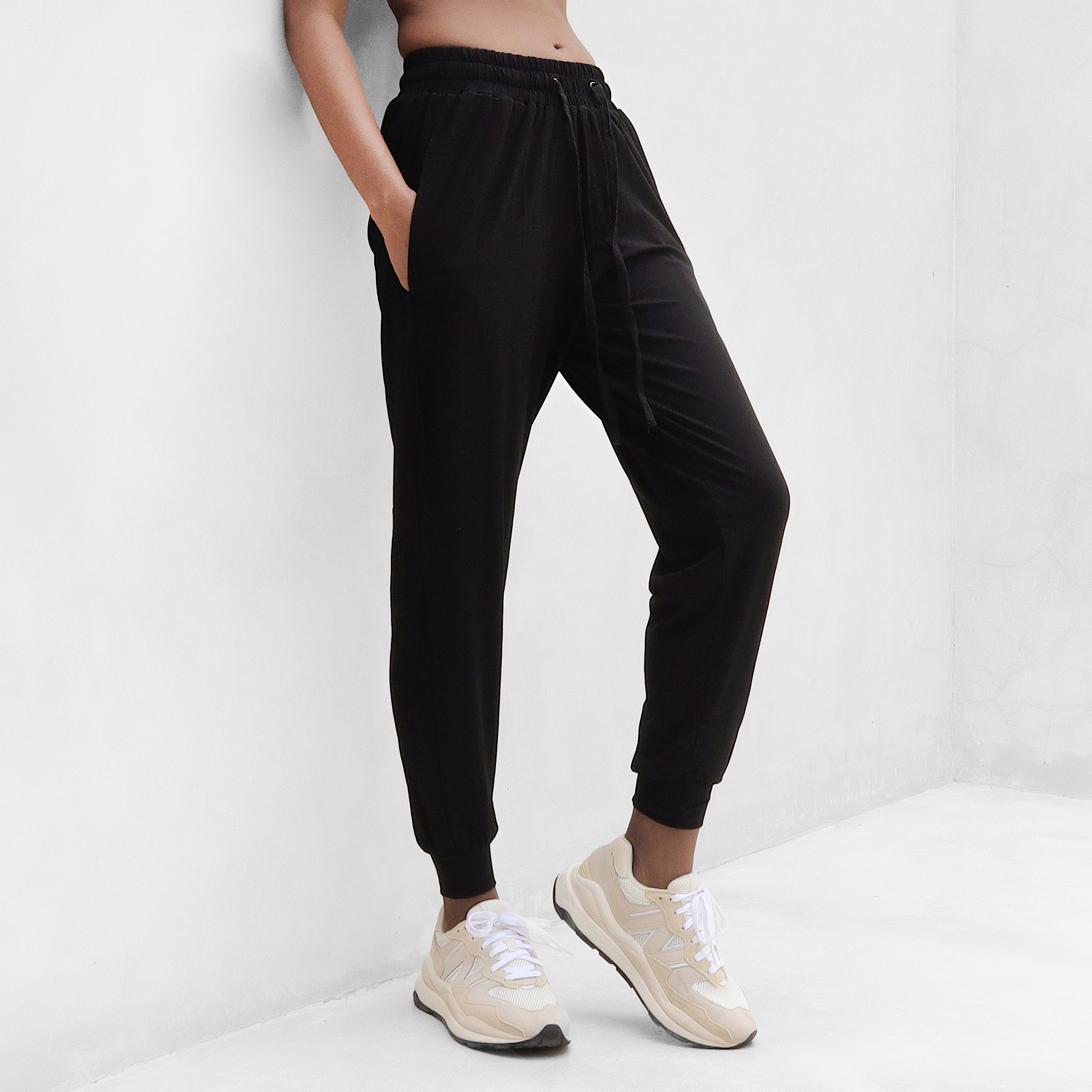 Black Modal Sweatpants