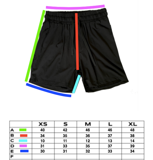 Black Gym Shorts Modal Lycra