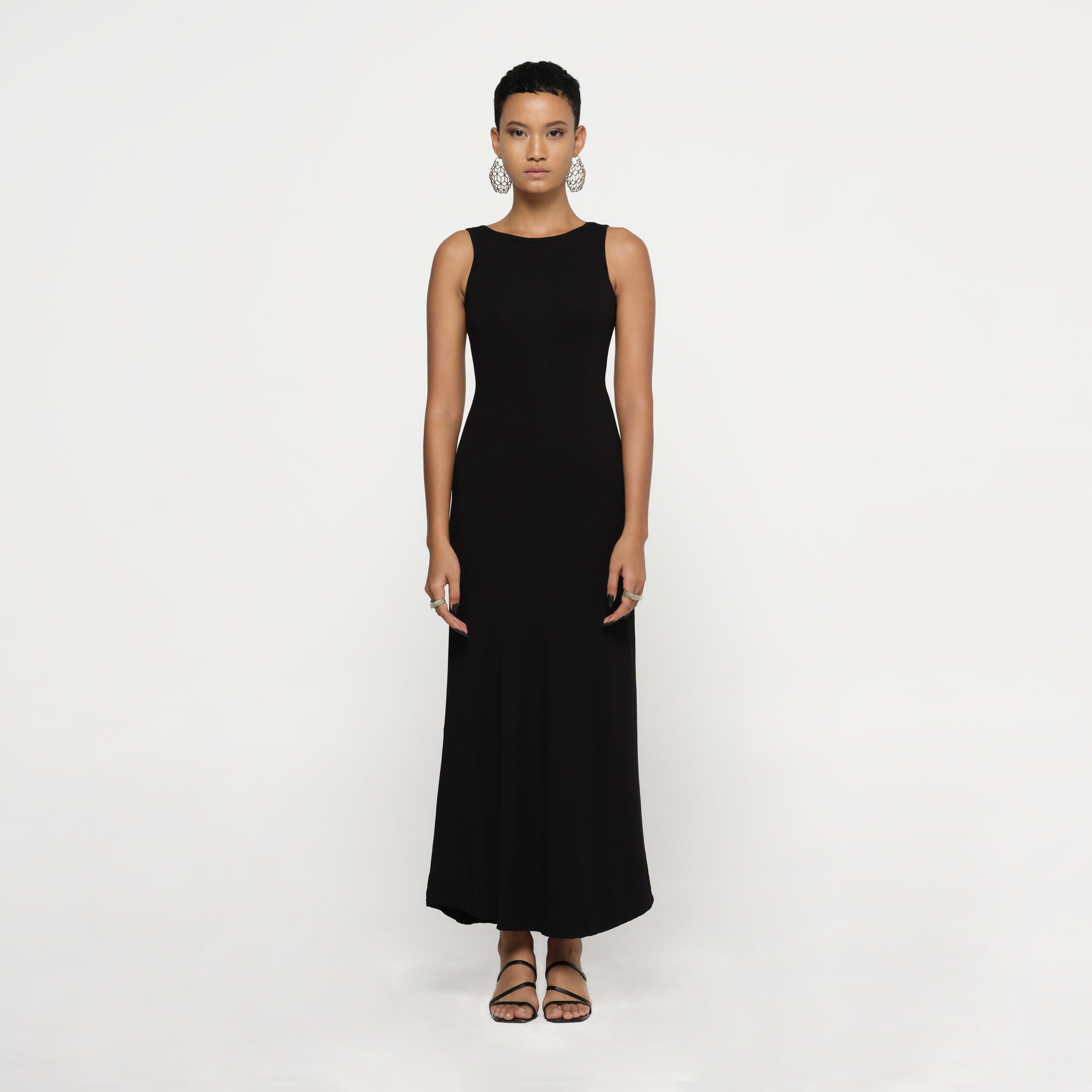 Black A Line Tank Dress Modal