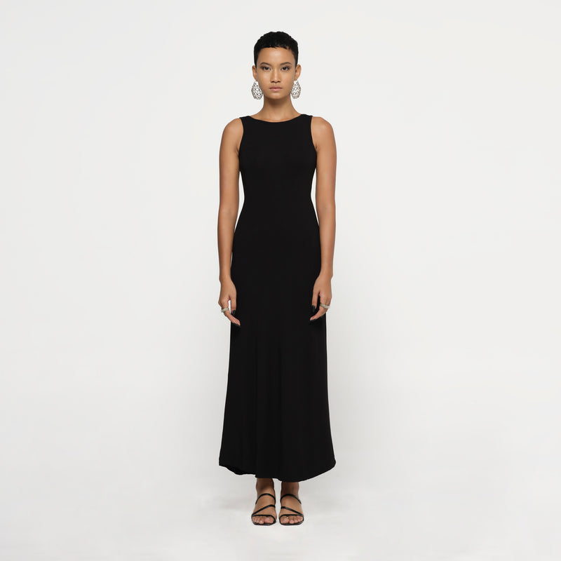 Black A Line Tank Dress Modal