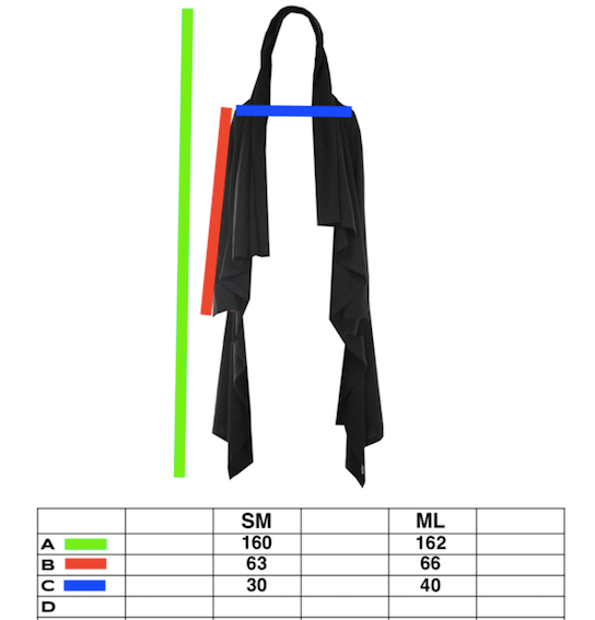 Black Wrap Cloak Organic Cotton