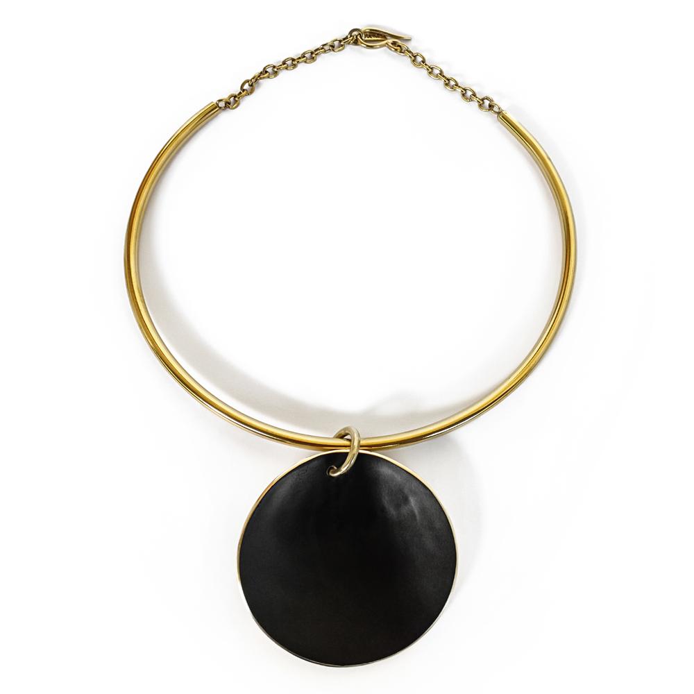 Big Circle Choker Brass - eleven44