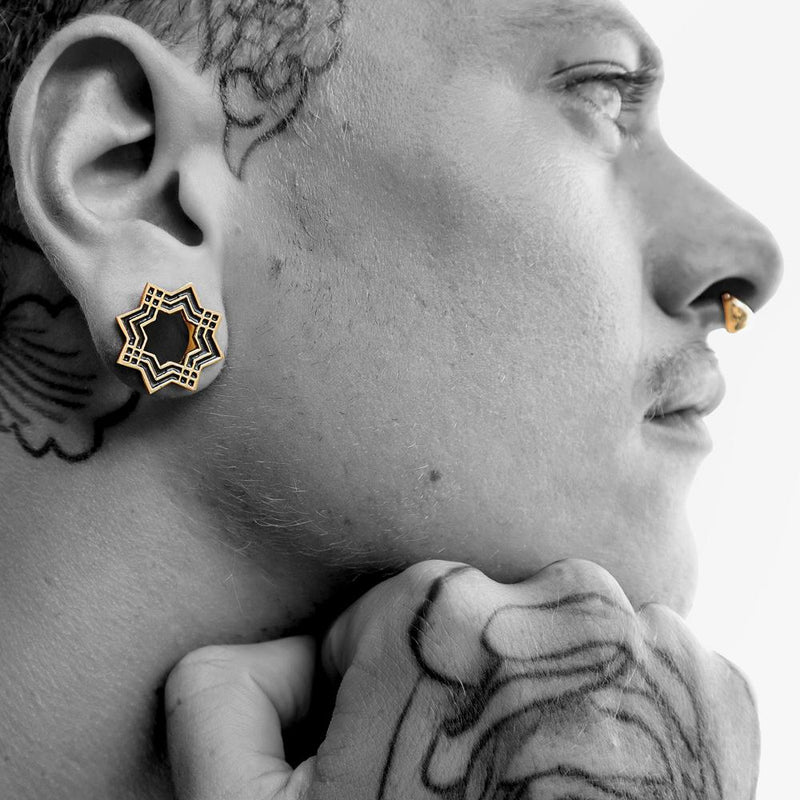 Diamond Tunnels 22K Gold Plated - eleven44