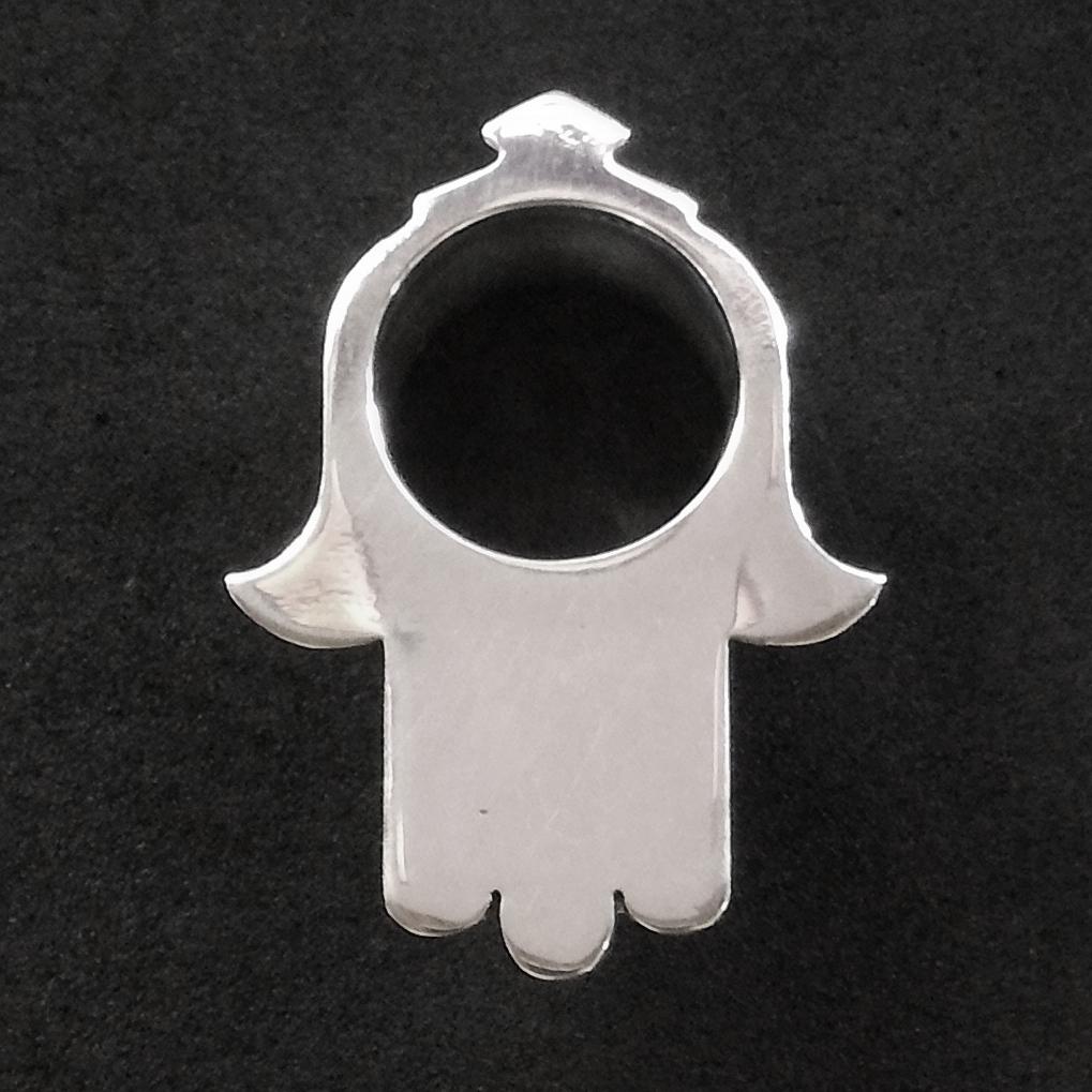 Hamsa Tunnels Silver - eleven44