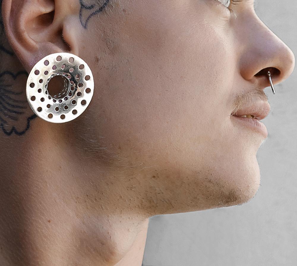 Polka Dots Tunnels Sterling Silver - eleven44