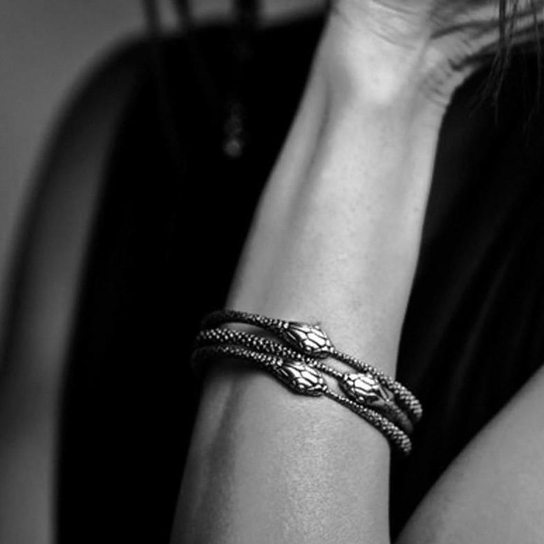 Snake Bangle Silver - eleven44