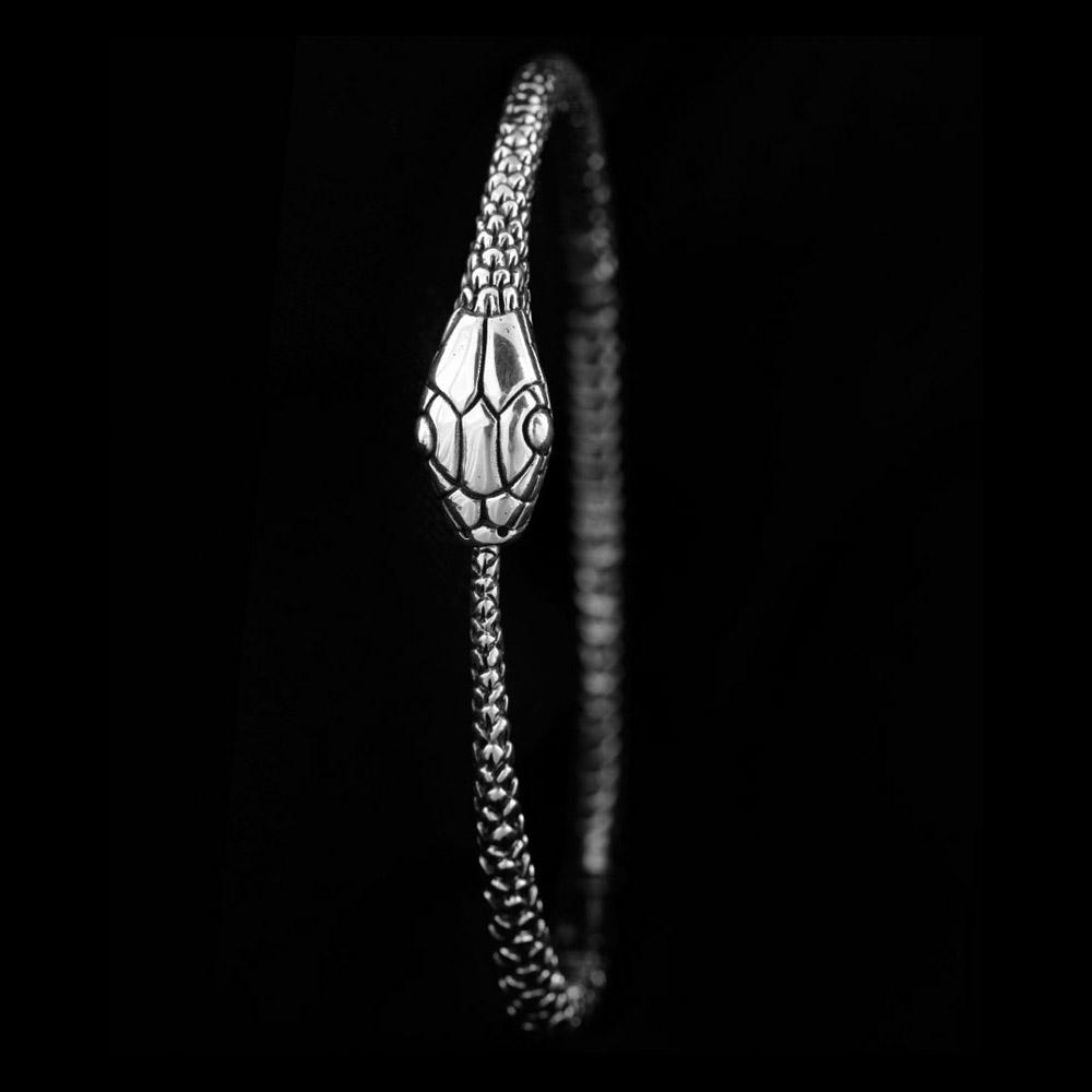 Snake Bangle Silver - eleven44