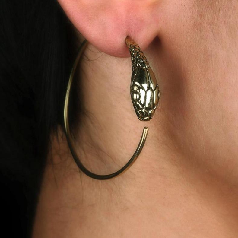 Snake Hoops Earrings - eleven44