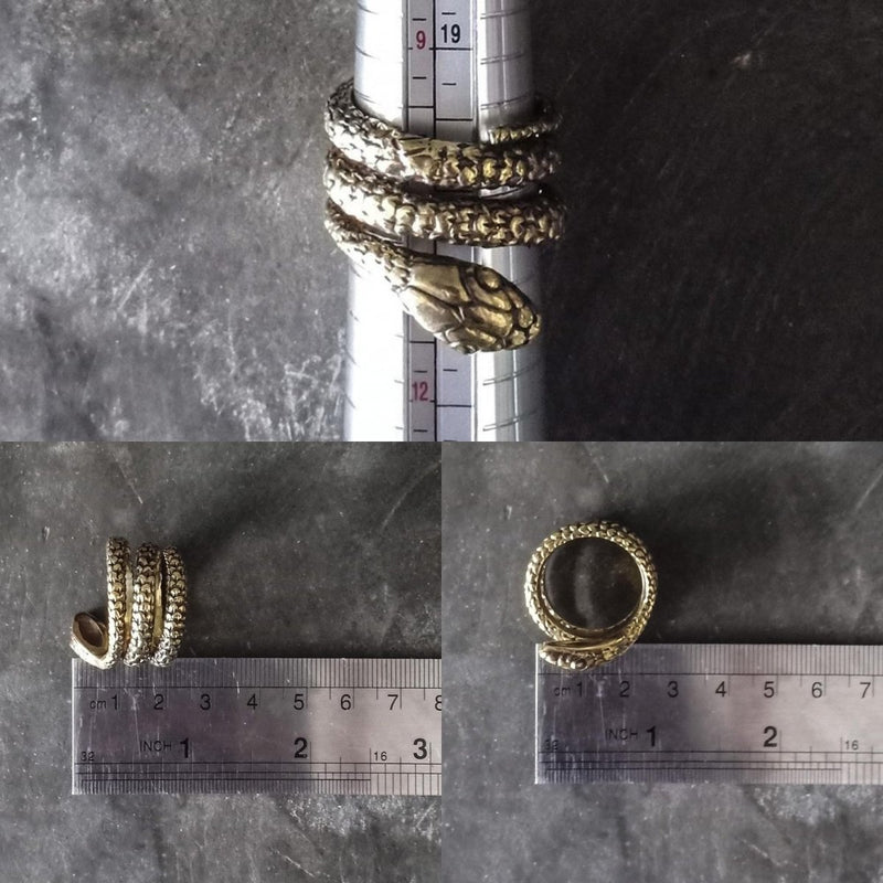 Snake Ring Gold - eleven44