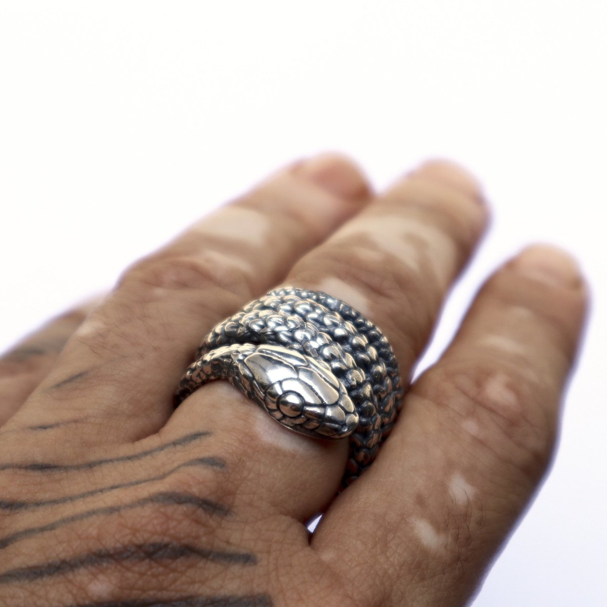Snake Ring Silver - eleven44
