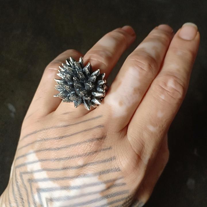 Spike Ring Silver - eleven44