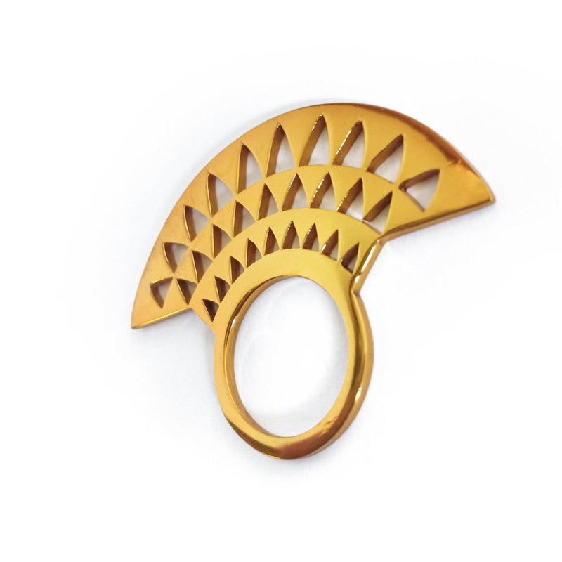 Triangle Ring Gold - eleven44