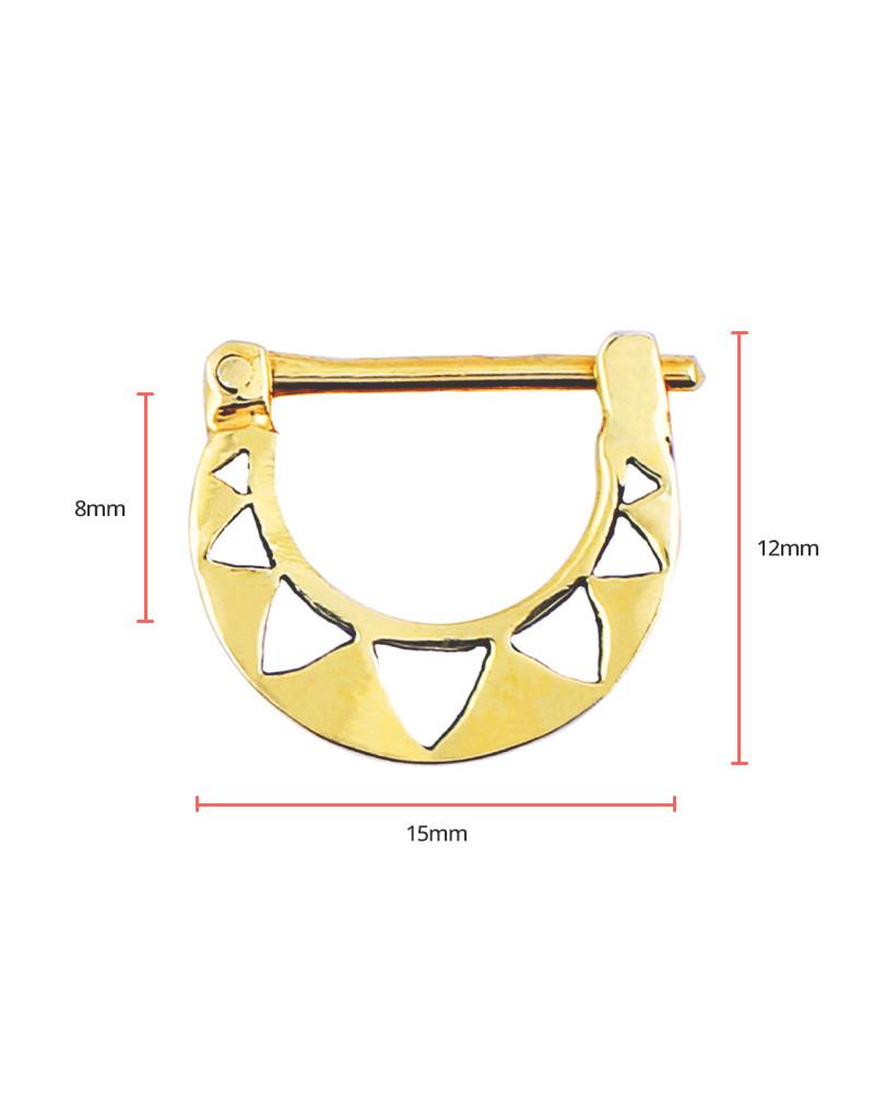 Triangle Septum Gold - eleven44